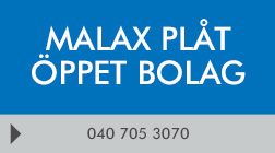Malax Plåt öppet bolag logo